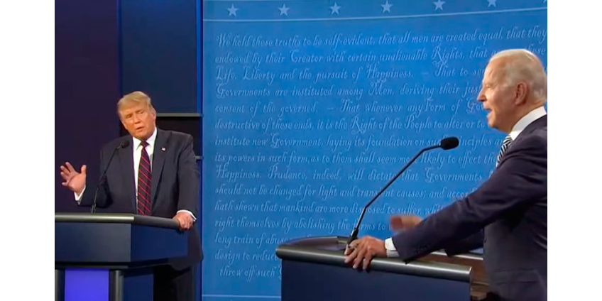 После первых дебатов Байден опережает Трампа в предвыборной гонке на 14%