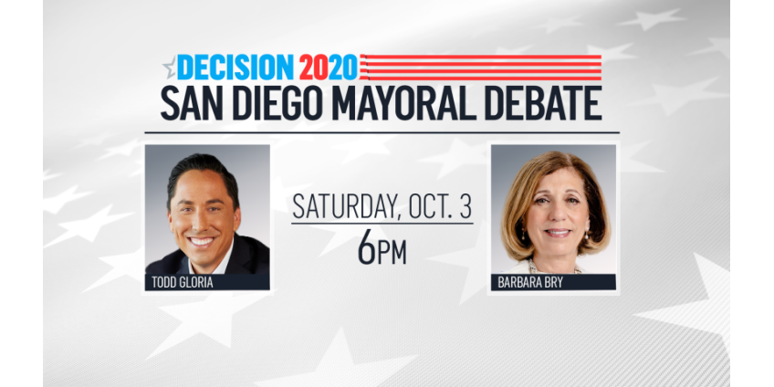 Кандидаты в мэры Сан-Диего Тодд Глория и Барбара Брай провели дебаты