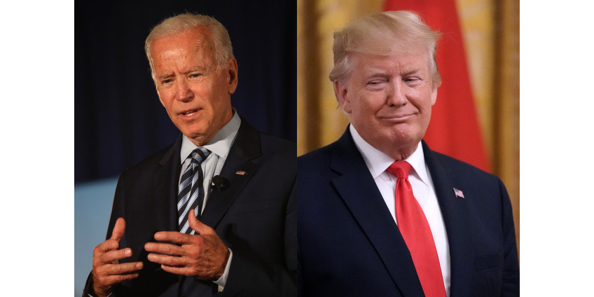 Опрос: отрыв Байдена от Трампа в президентской гонке увеличился