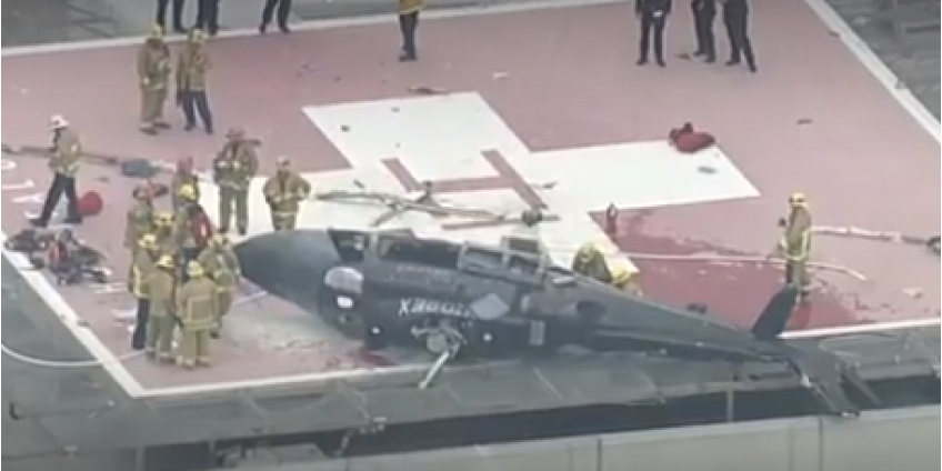 В Лос-Анджелесе рухнул вертолет, перевозивший донорское сердце