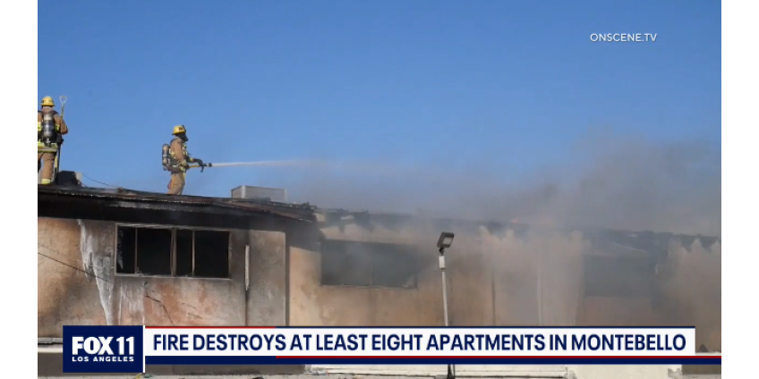 Пожар повредил несколько квартир в Монтебелло, жители были эвакуированы