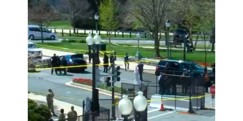 Неизвестный въехал в ограду Капитолия в Вашингтоне