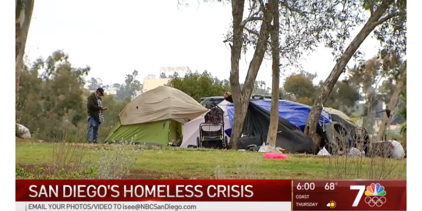 Сообщения о лагерях бездомных вдоль автострад в Сан-Диего выросли более чем вдвое с 2017 года