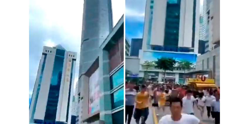 В Шэньчжэне неожиданно накренился и зашатался 73-этажный небоскреб