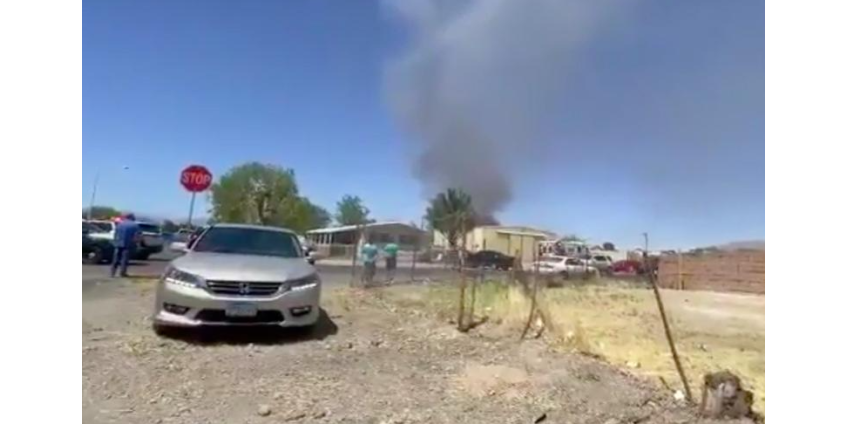 На северо-востоке Лас-Вегаса разбился самолет