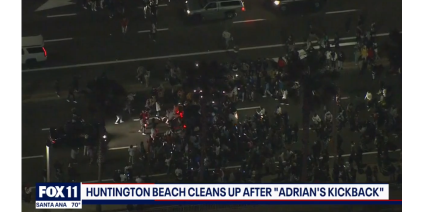 Пляжная вечеринка закончилась арестами более 150 человек