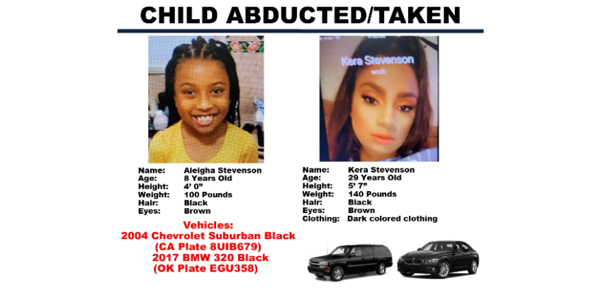 Объявлен Amber Alert для 8-летней девочки, которая была похищена в Лос-Анджелесе