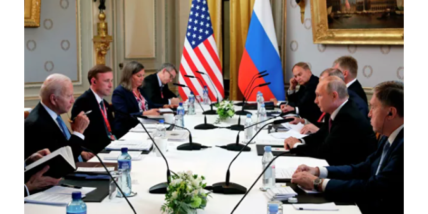 В Белом доме назвали встречу Путина и Байдена "неконфронтационной"