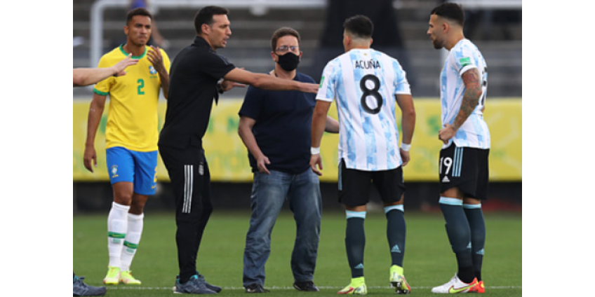Стала известна причина ухода с поля сборной Аргентины в матче против Бразилии