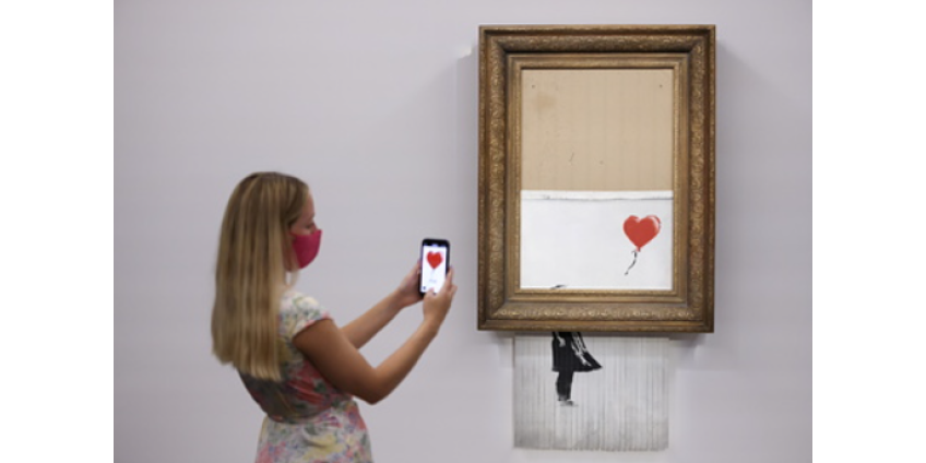 Частично уничтоженную картину Бэнкси продали в 18 раз дороже