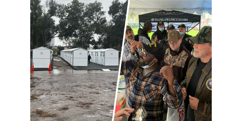 Арнольд Шварценеггер сделал Рождественский подарок бездомным ветеранам в Лос-Анджелесе