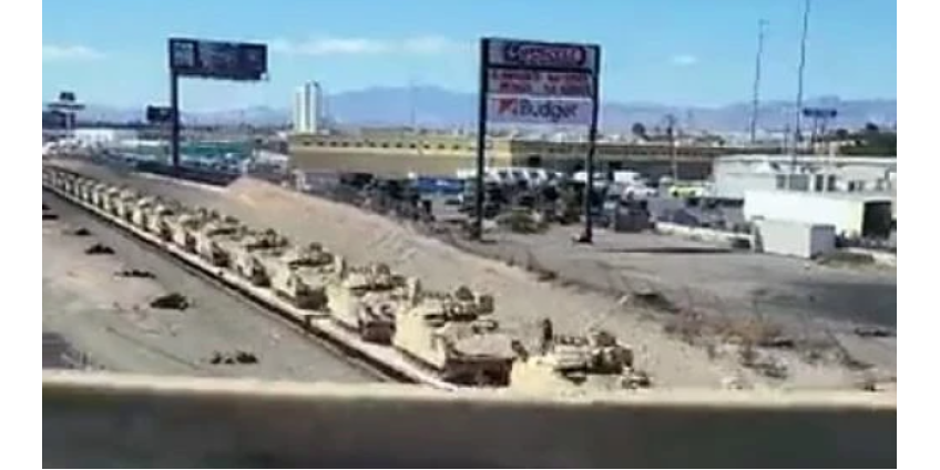 Власти объяснили массовую транспортировку танков в Лас-Вегасе