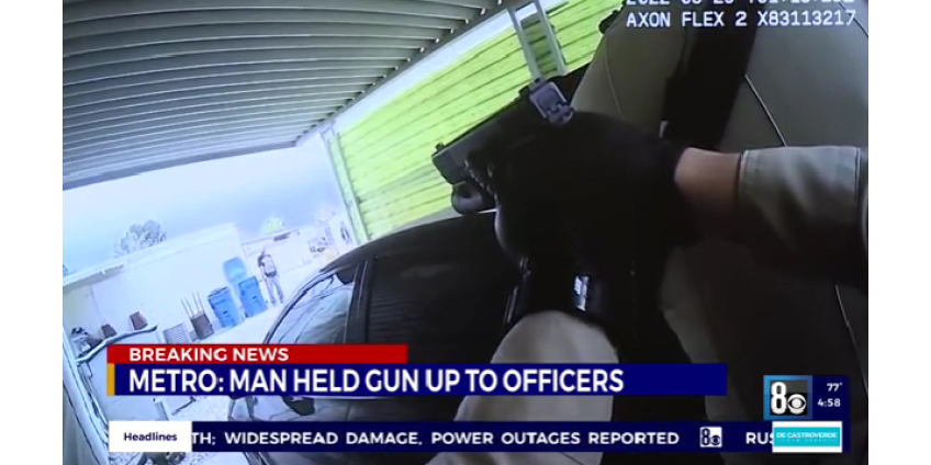 Полицейские 11 раз выстрелили в мужчину, угрожавшего им стартовым пистолетом