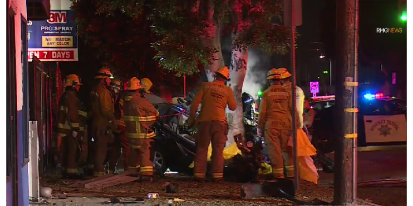 В аварии в Лос-Анджелесе погибли три человека