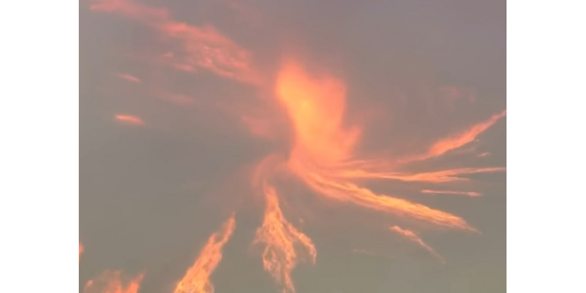 В округе Лос-Анджелес был зафиксирован огненный смерч