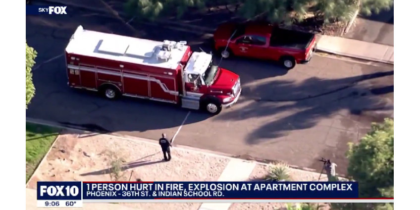 В жилом комплексе в Финиксе в результате взрыва был ранен мужчина