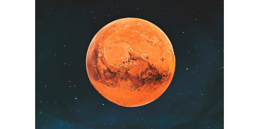 Падение астероида вызвало 250-метровое цунами на Марсе