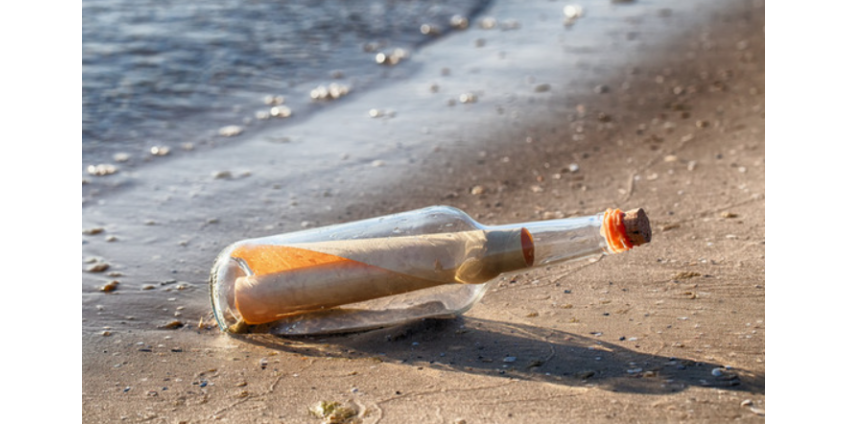 Послание в бутылке за полтора года преодолело 4,5 тысячи километров