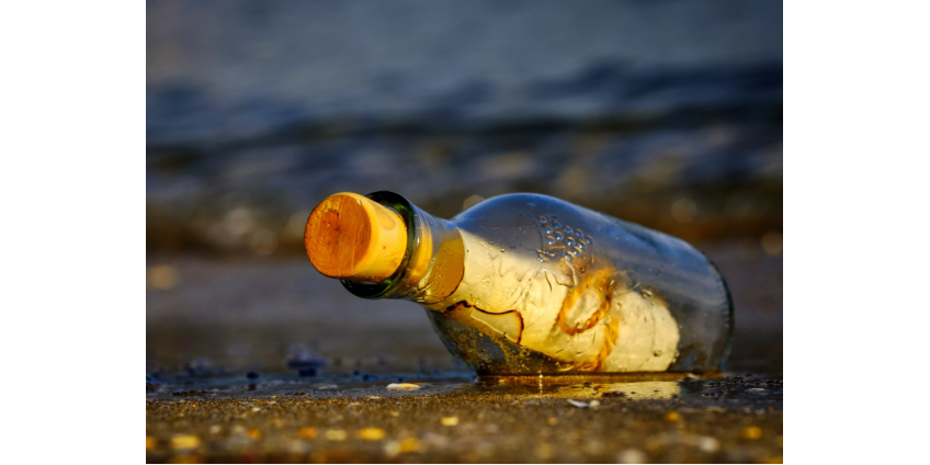 Послание в бутылке провело 812 дней в океане и вернулось к отправительнице