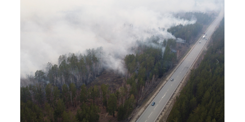 В Екатеринбурге зафиксировали смог из-за лесных пожаров