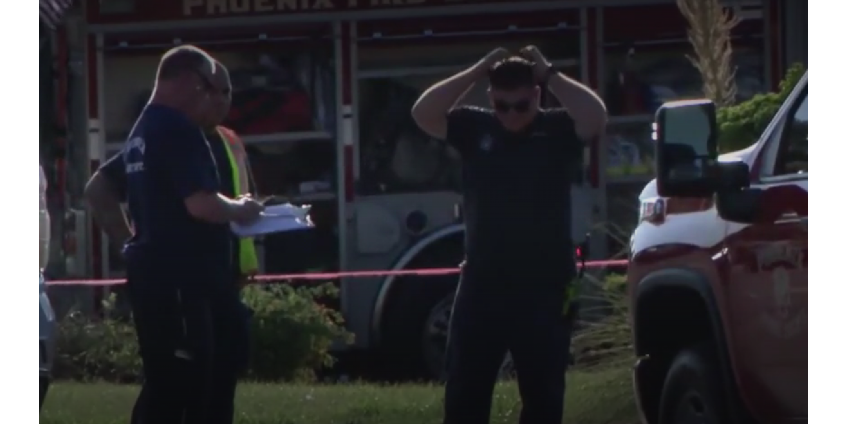 В аварии в Финиксе пострадал сотрудник пожарной службы