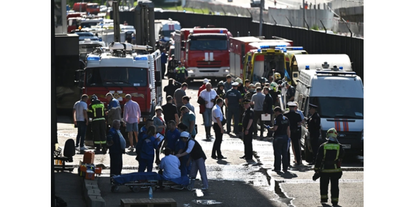 В московском ТЦ «Времена года» произошел прорыв трубы с кипятком 