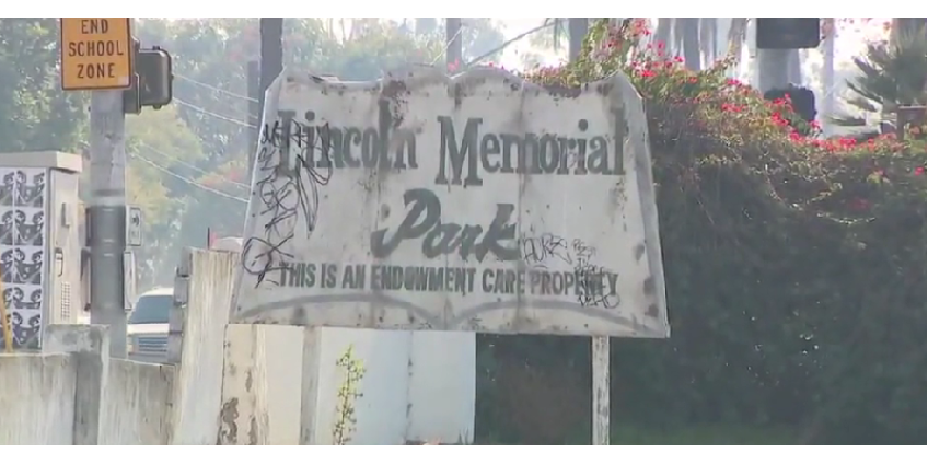 Кладбище в Карсоне подверглось вандализму после аналогичного преступления в Комптоне