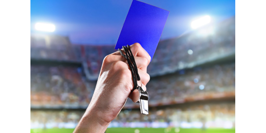 Стало известно о появлении в футболе синей карточки