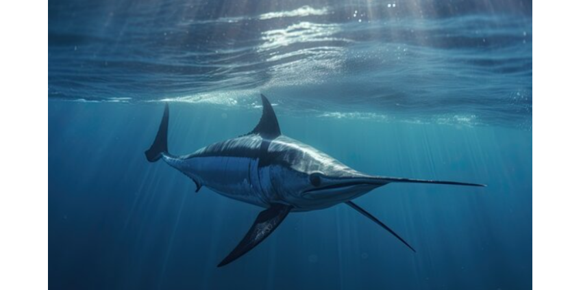 Юный рыболов поймал самую большую в мире меч-рыбу