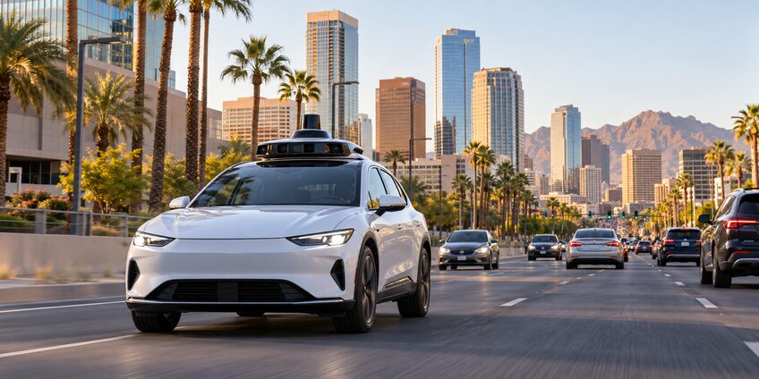 Роботакси в Финиксе показали самый низкий уровень аварий среди крупных городов