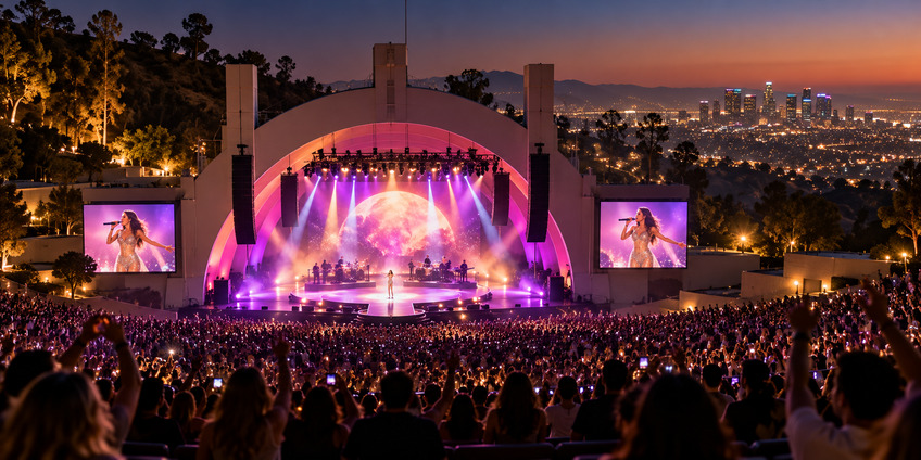 Майли Сайрус вернулась на сцену с большим шоу в Hollywood Bowl